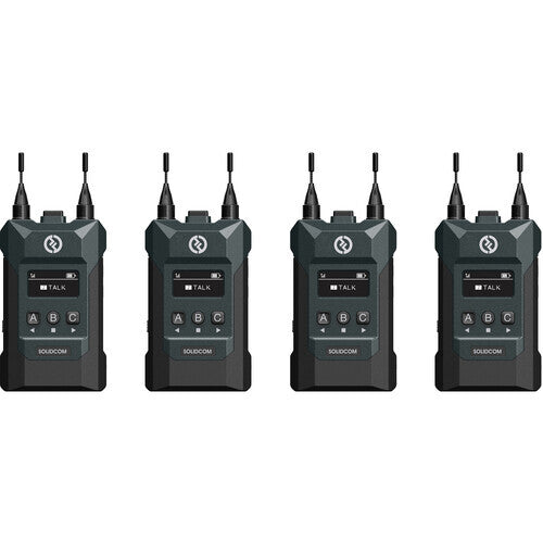 Hollyland Solidcom M1 Full-Duplex Wireless Intercom Solution - 4 Beltpacks