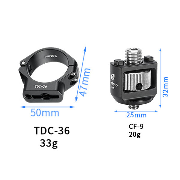 Leofoto Ø36mm Leg Collar with CF-9 double screws