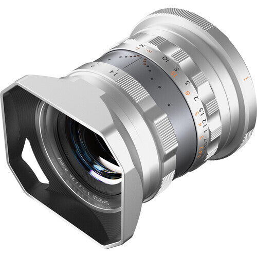 Thypoch Full-Frame Photography Lens Simera 28mm F1.4 for Canon RF Mount (Silver)