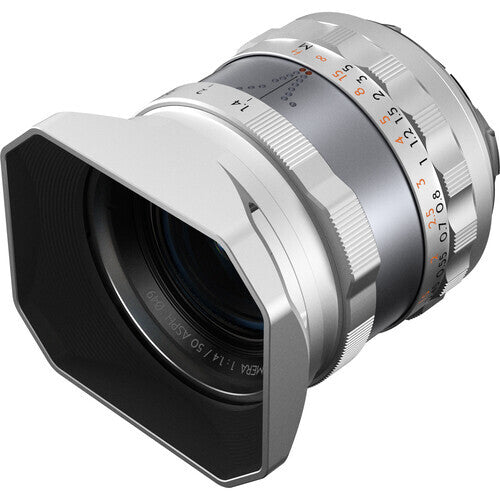 Thypoch Full-Frame Photography Lens Simera 50mm F1.4 for Leica M Mount (Silver)