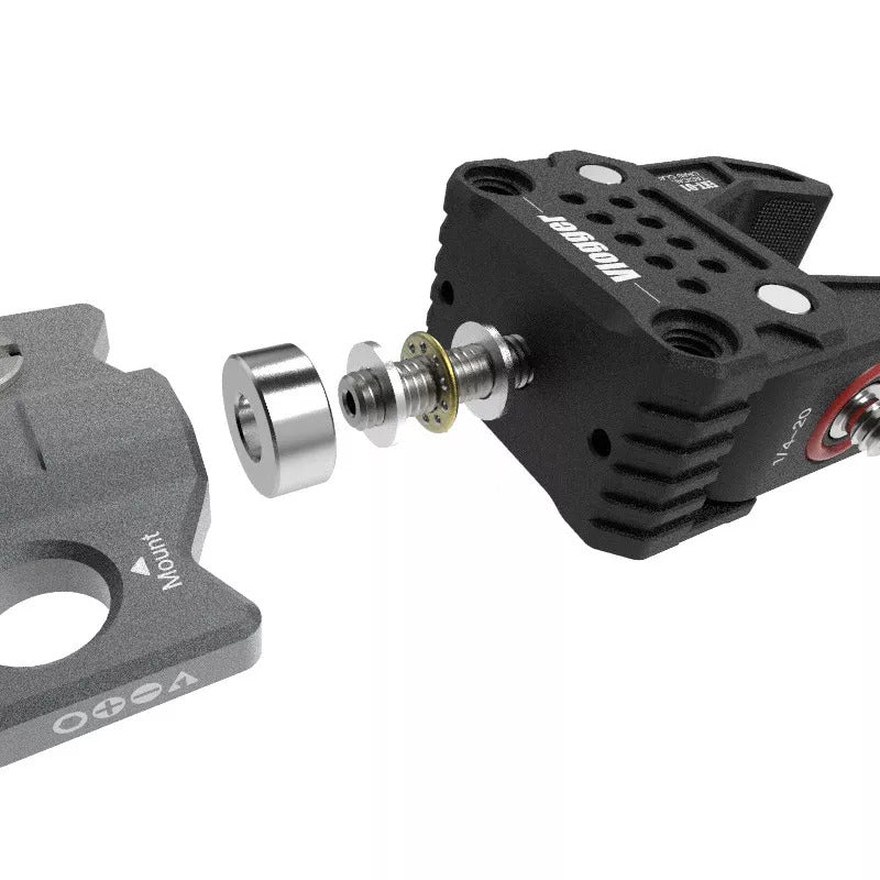 Vlogger C-Clamp with male 1/4”-20 and female 1/4”-20 threads
