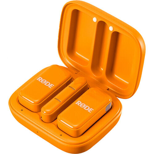 RODE Wireless Micro 2-Person Ultracompact Wireless Microphone System with USB-C Connector (2.4 GHz, Orange)