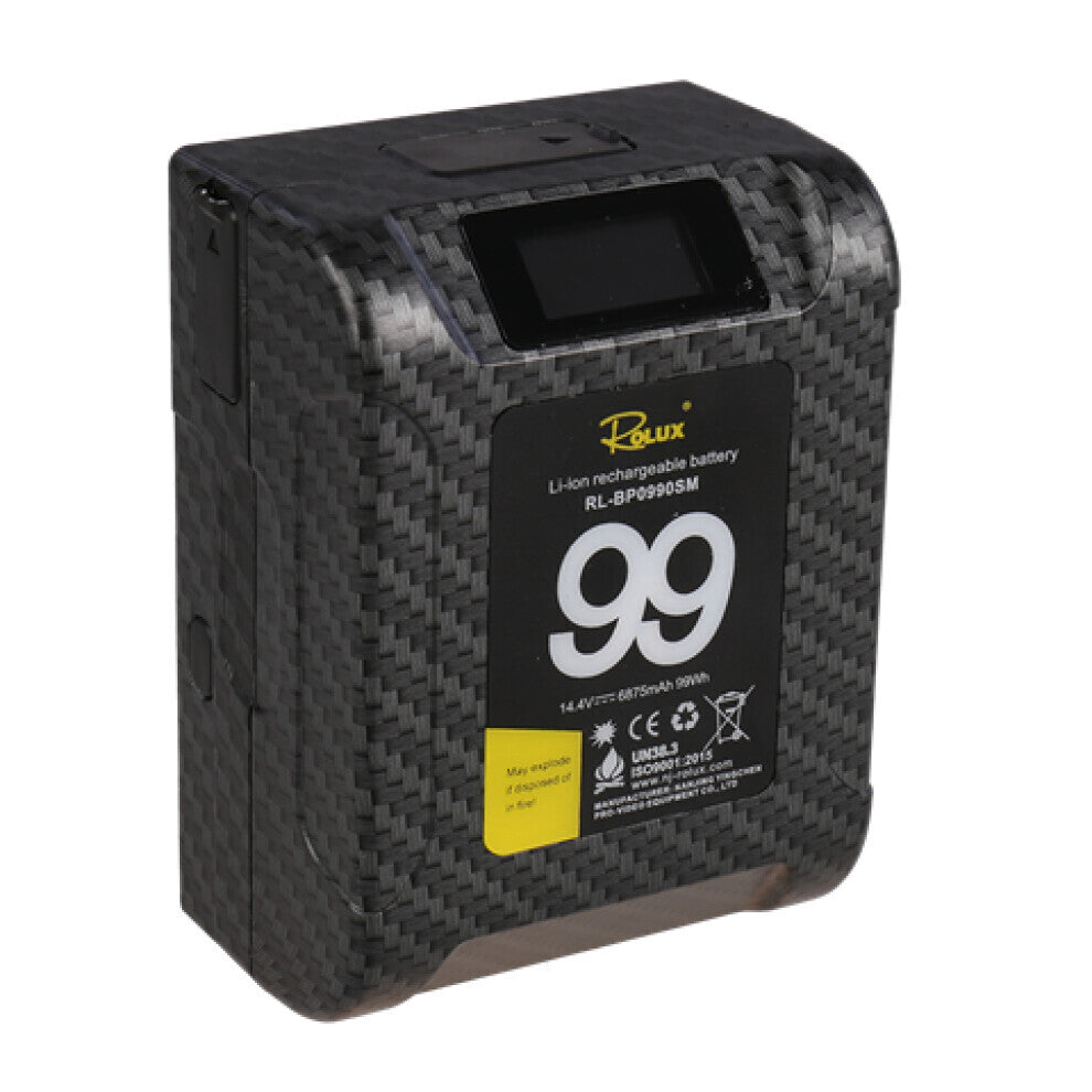 Rolux V-Mount 99w Nano Mini Battery (Max Load 15A)