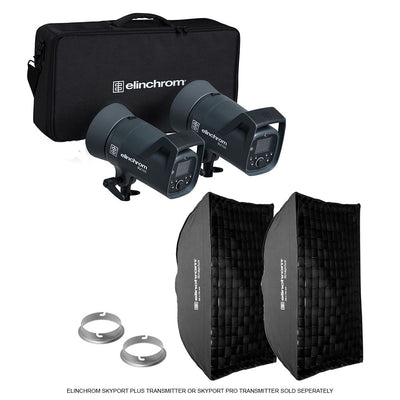 Elinchrom ELC 500/500 Softbox To Go Kit