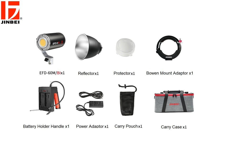 Jinbei EFD-60BI 2700K-6500K LED Continuous Video Light