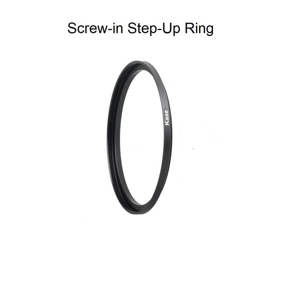 Kase Screw-in Type Step Up Ring [Step Up Ring Size:: 58-77mm]
