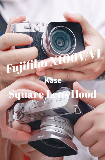 Kase Square Lens Hood for Fujifilm X100VI Series in Black