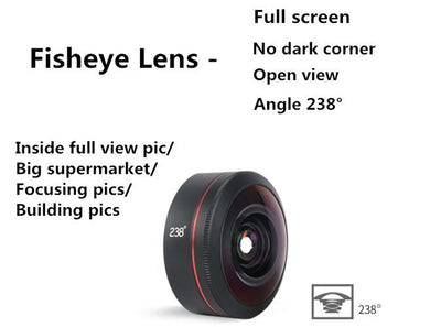 Kase 238 Degree Super Fisheye Lens for Smartphone
