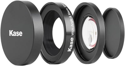 Kase 2 in 1 Wide Angle and Macro Lens for Sony ZV-E10 Vlog Camera