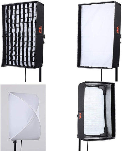 Falcon Eyes 50W Bi-Color Flexible LED Light RX-12TDX II with Grid Softbox