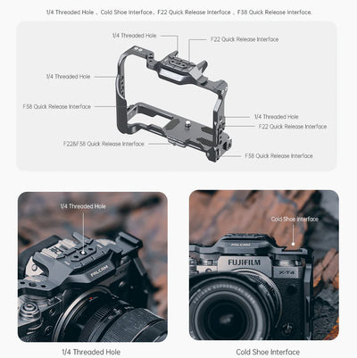 Falcam F22 & F38 Quick Release Camera Cage For FUJIFILM X-T4