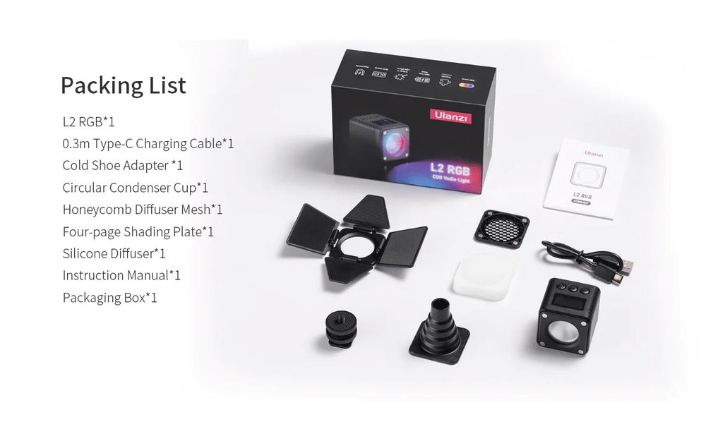 Ulanzi L2 RGB Cube Lite Magnetic RGB LED Light