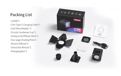 Ulanzi L2 RGB Cube Lite Magnetic RGB LED Light