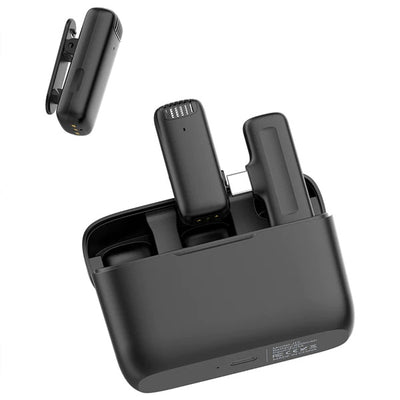 Ulanzi Wireless Microphone 2Tx +1RX For Android (UBS Type-C Plug) - Black