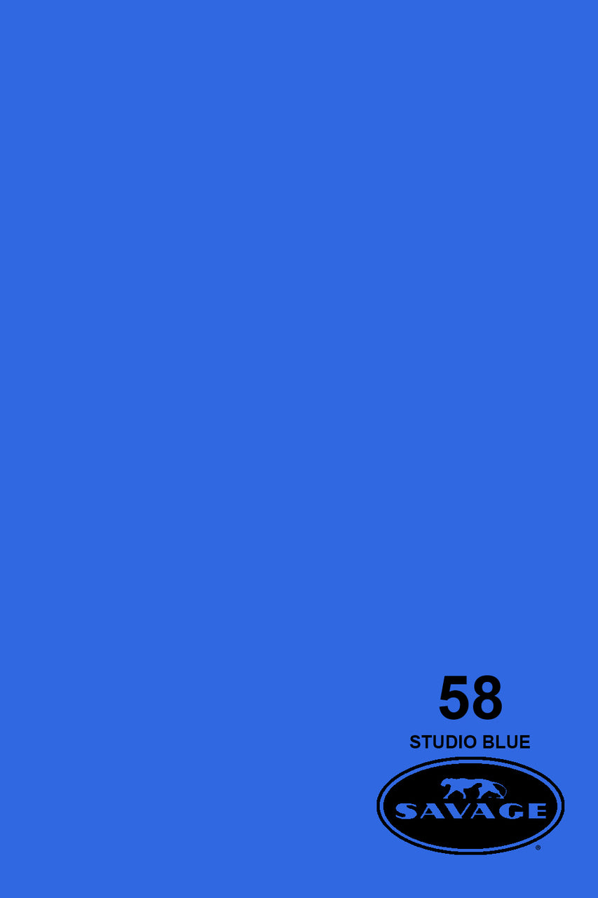 SAVAGE #58 Studio Blue 2.72x11m WIDETONE Seamless Photography Background Paper