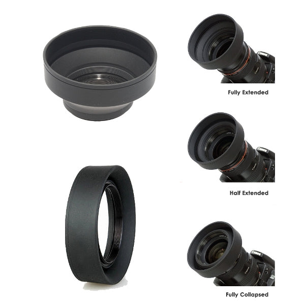 JJC 58mm  Collapsible Rubber Lens Hood