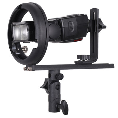 PES Flash Speedlight Bracket T (Bowens S )Mount for Snoot softbox barndoor
