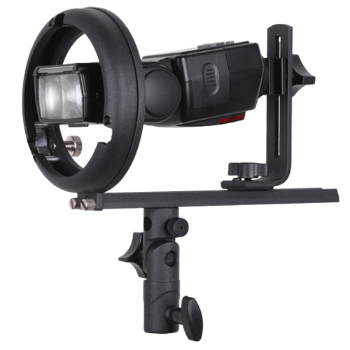 PES Flash Speedlight Bracket T (Bowens S )Mount for Snoot softbox barndoor