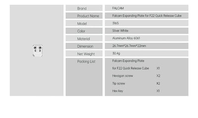 Falcam F22 Quick Release Clamp Kit