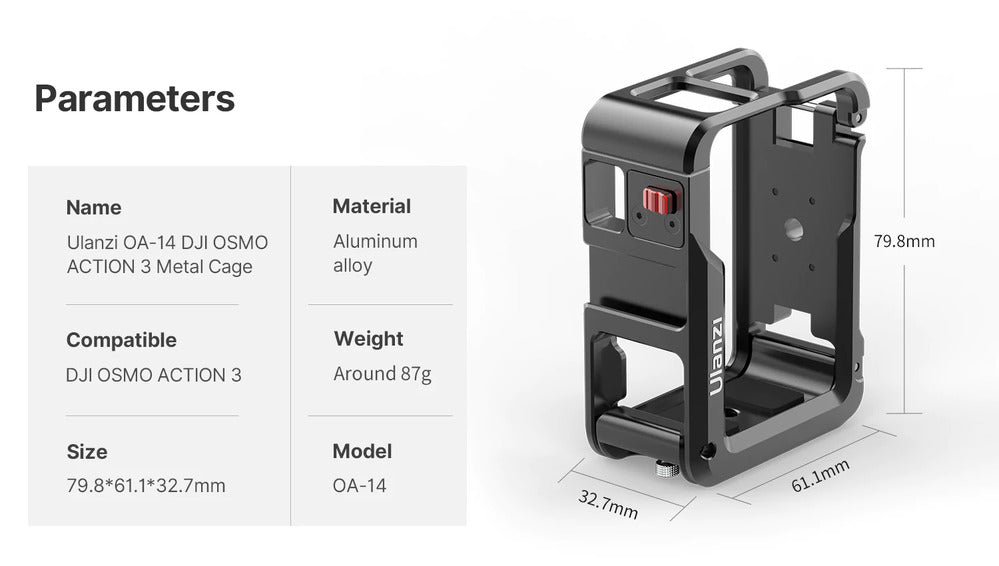 Ulanzi Cage For DJI Osmo Action 3/4