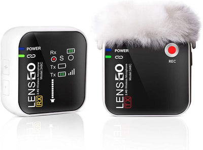 LENSGO 348C 2.4G Wireless Lavalier Microphone System