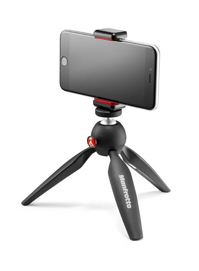 Manfrotto Mini Tripod Black with Universal Smartphone Clamp  MKPIXICLAMP-BK