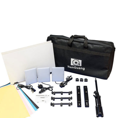 NANGUANG VIDEO LED LIGHT CN-T96 X3 PRODUCT BACKGROUND KIT (5600K)