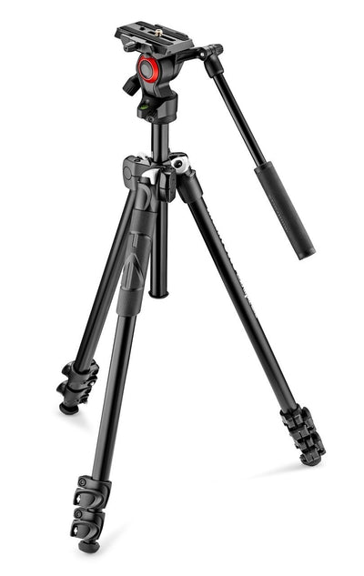 Manfrotto 290 light aluminium tripod with befree live fluid video head MK290LTA3-V