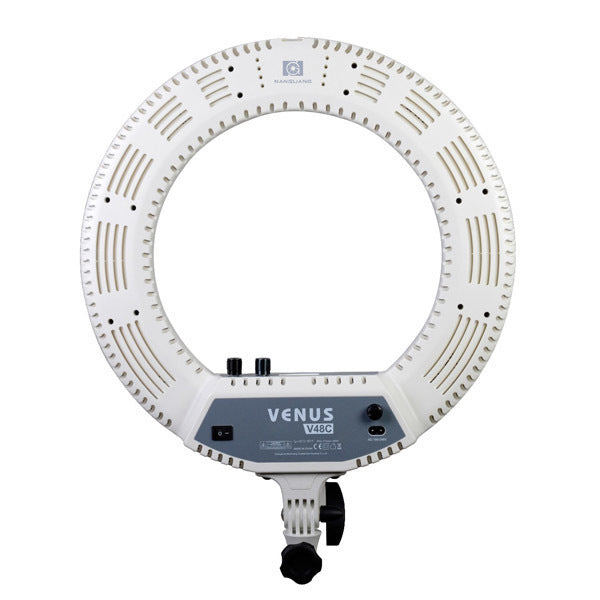 NANGUANG V48C 48W VENUS RING LED LIGHT (3200-5600K) - WHITE SHELL