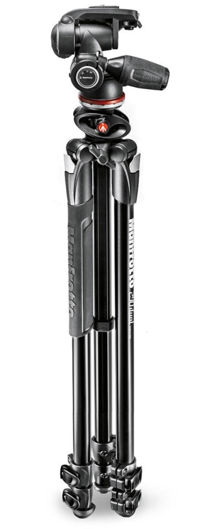 Manfrotto  290 Dual Aluminium 3-Section Tripod Kit with 804 3-Way Head  MK290DUA3-3W