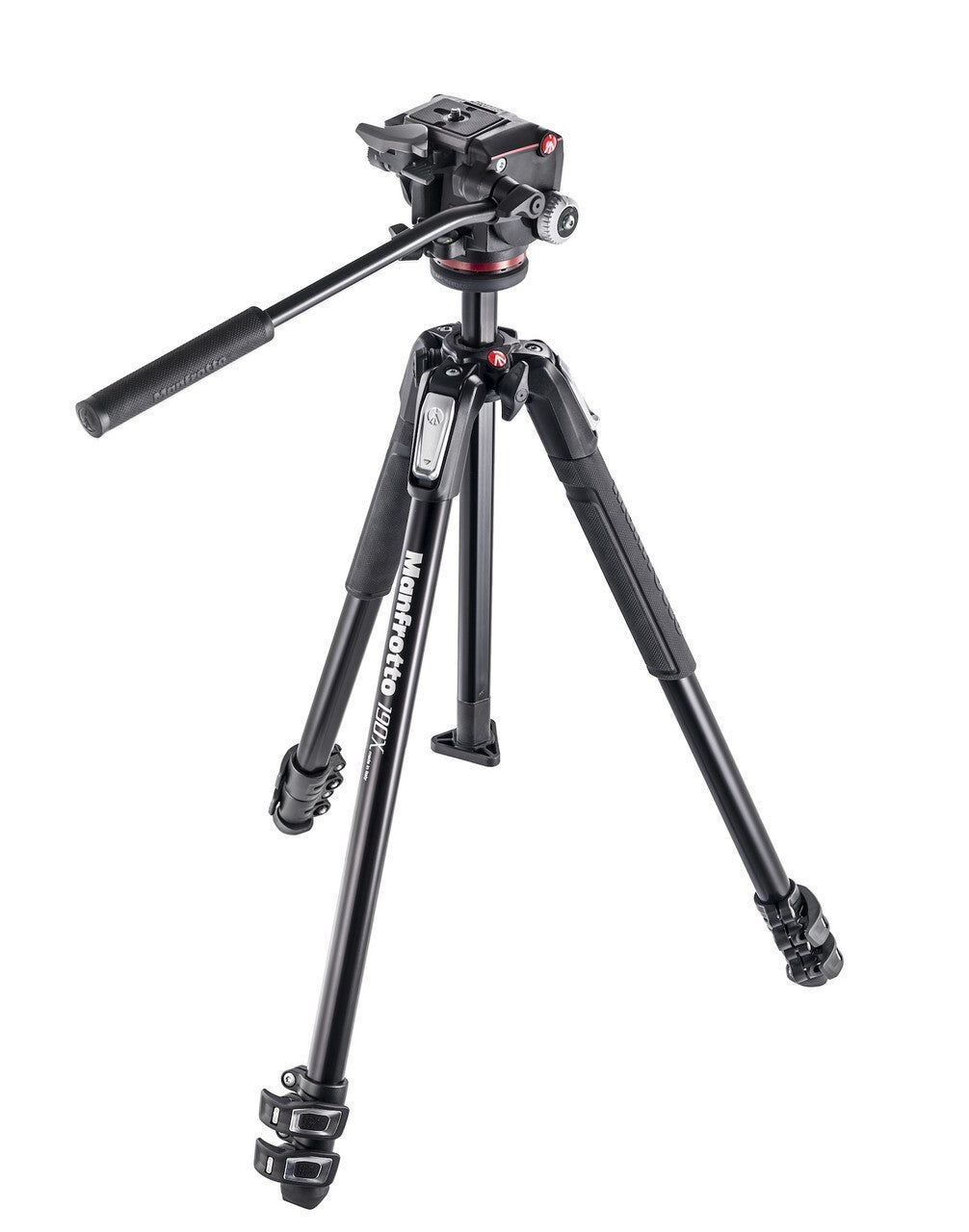 Manfrotto 190X aluminium 3-Section Tripod with XPRO Fluid Head  MK190X3-2W