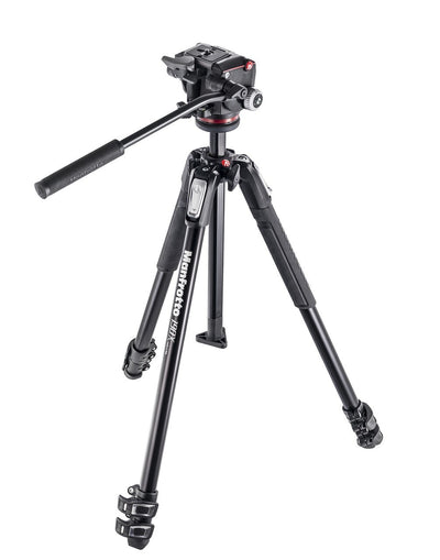 Manfrotto 190X aluminium 3-Section Tripod with XPRO Fluid Head  MK190X3-2W