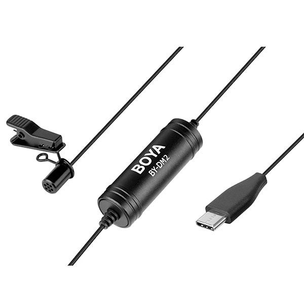 BOYA BY-DM2 USB Type-C Omnidirectional Lava Microphone for Android (6m cable)