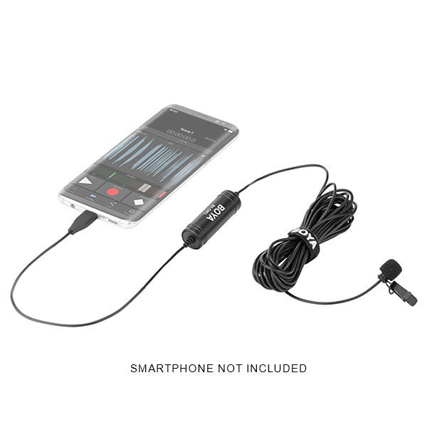 BOYA BY-DM2 USB Type-C Omnidirectional Lava Microphone for Android (6m cable)