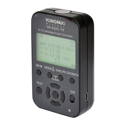 YONGNUO SPEED LIGHT FLASH YN-622C-TX WIRELESS E-TTL FLASH TRANSCEIVER TRIGGER KIT FOR CANON