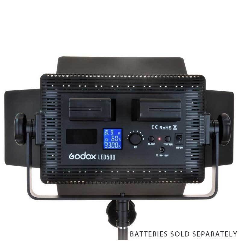 GODOX VIDEO LED LIGHT LED500C (Power Options Available)(Battery Options:F-770 (5200mAh) + Charger)