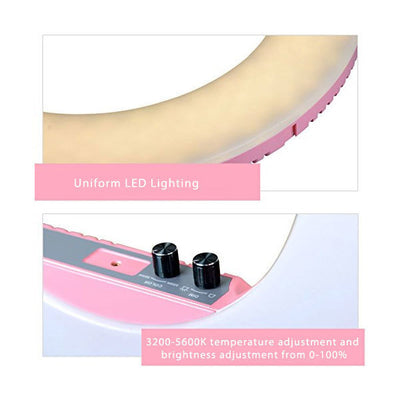 NANGUANG RING LED LIGHT CN-R480C 3200-5600K (HALO)- PINK