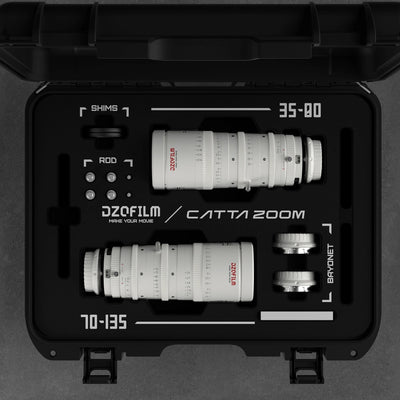 DZOFILM Catta Full Frame Zoom Lenses Bundle - White