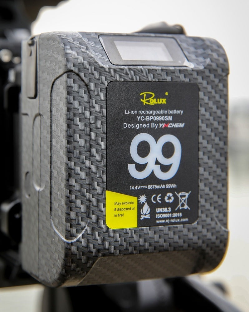 Rolux V-Lock Battery With Charger Kit
