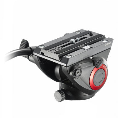 Manfrotto  Lightweight Fluid Tripod Video head with Flat Base  MVH500AH