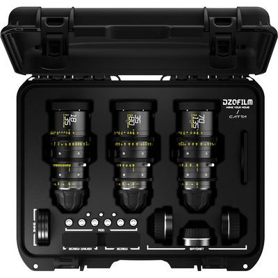 DZOFilm Catta FF 18-35/35-80/70-135mm T2.9 Cine 3-Lens Bundle (White or Black)