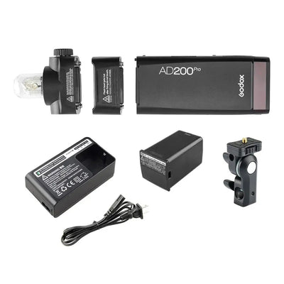 Godox AD200Pro Flash + R200 Ringflash Head Kit with CB-56 Carry Bag