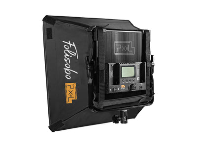 PIXEL VIDEO LED LIGHT P45C 160W BI-COLOR(3000-8000K) 2 Head Kit(F970 Battery Option:NP-F970 Battery (7200mAh) With Charger)