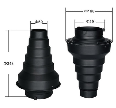 PES Snoot with Honeycomb For Studio Flash Head With Bowens-s Fitting SN-08