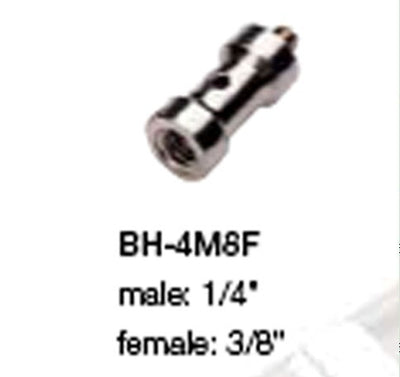 PES SPIGOT 1/4" MALE -3/8" FEMALE HEADS