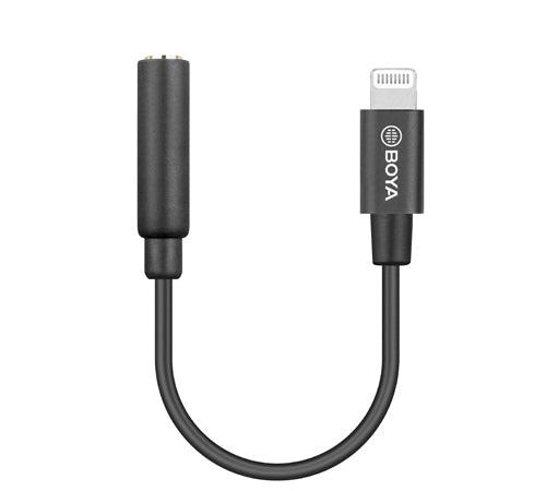 BOYA BY-K3 3.5MM TRRS Female to Lightning Adaptor