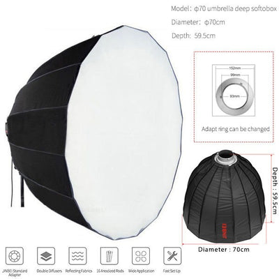 JINBEI DEEP PARABOLIC SOFTBOX 70CM (FOLDING)