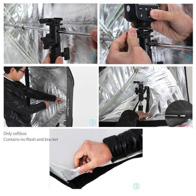 Godox Portable 60 x 90cm Umbrella Photo Softbox Reflector for Flash Speedlight