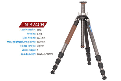 LEOFOTO HIKER Series CARBON FIBRE TRIPOD LN324CH