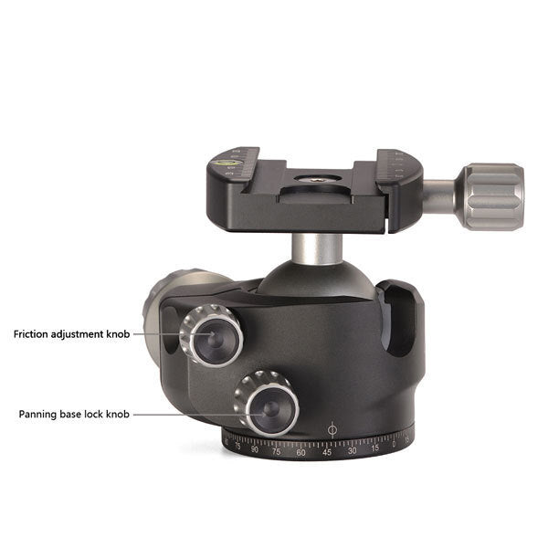 Leofoto LH-40 Low Profile Ball Head (Double-Action)